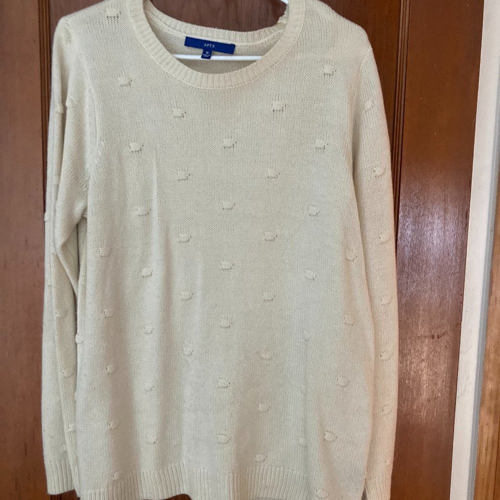 White Pom Pom Sweater